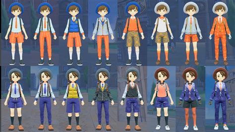 pokemon scarlet and violet all clothing|pokemon scarlet and violet clothes list.